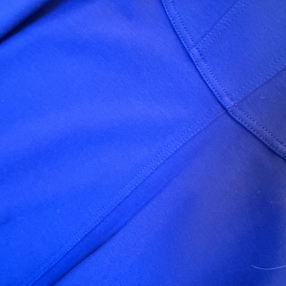 NWT BCBG Max Azria Blue Jersey Knit A-Line Camber Skirt Sz. - Picture 7 of 9